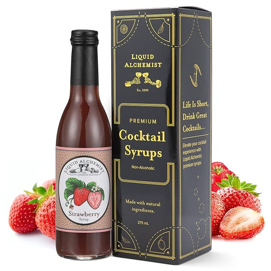 Liquid Alchemist Strawberry Syrup for Drinks - Real Ingredients Make our Strawberry Puree for