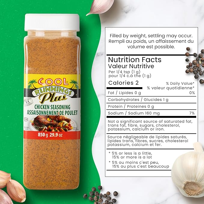 Cool Runnings Chicken Seasoning 850g ??Bold and Savory Blend for Marinating, Roasting, Grilling