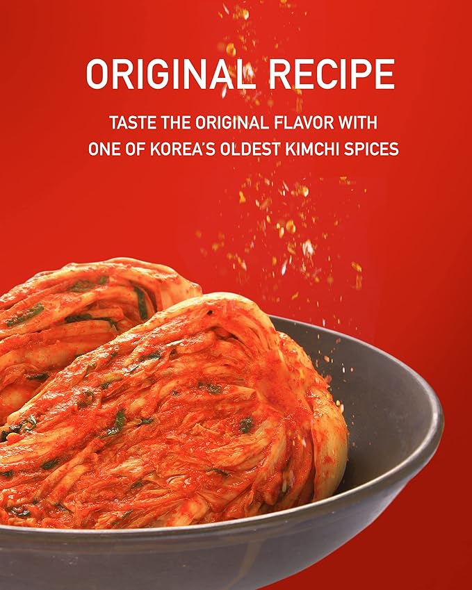 Taekyung Chili Powder For Kimchi (Flake, 5LB) - Korean Gochugaru. Red Pepper Spice Seasoning for