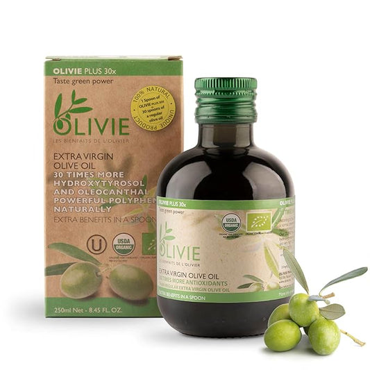 Organic High Polyphenol Rich Extra Virgin Olive Oil OLIVIE PLUS 30X | Moroccan Desert Olive Oil |