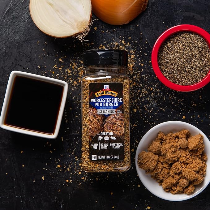 McCormick Grill Mates Worcestershire Pub Burger Seasoning, 10.62 oz