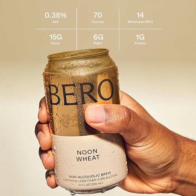 BERO Variety Pack Non-Alcoholic Beer, 12-Pack IPA, Wheat & Pils Craft Brews, NA Beer by Tom