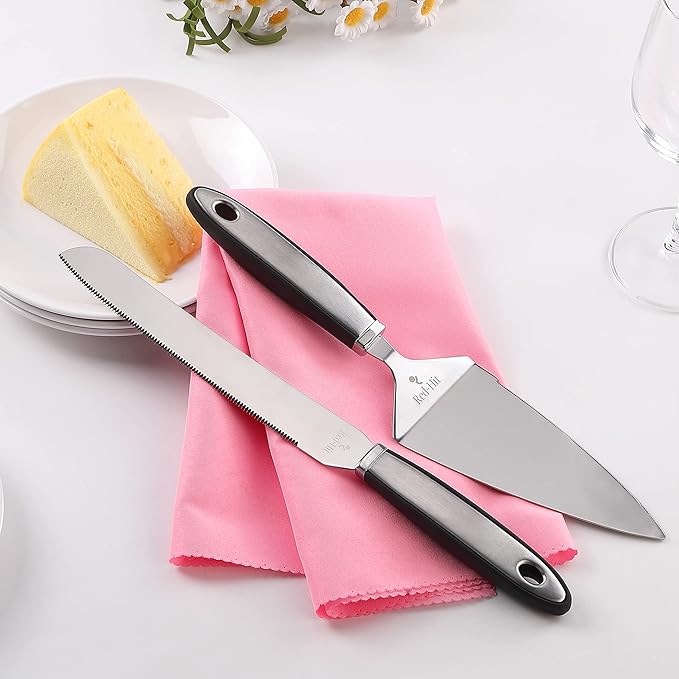 Cake Cutting Set for Wedding Cake Knife and Server Set, Cake Cutter and Pie Spatula, Cake Server