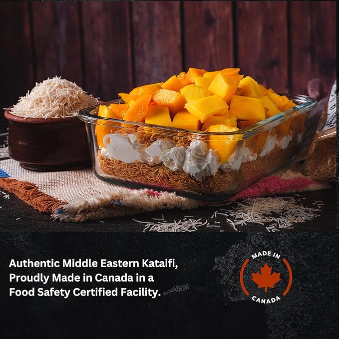 Lushpantry Kataifi Dough, Dried and Chopped for Dubai Chocolate, Kunafa & Baklava, Kataifi Shredded