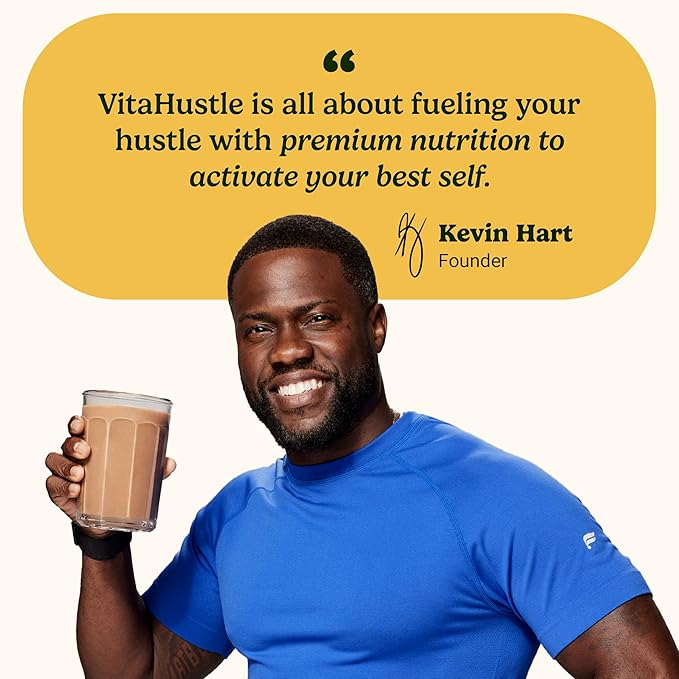 VitaHustle ONE Protein Coffee - Superfood Meal Replacement Powder, Plant Based Protein Shake