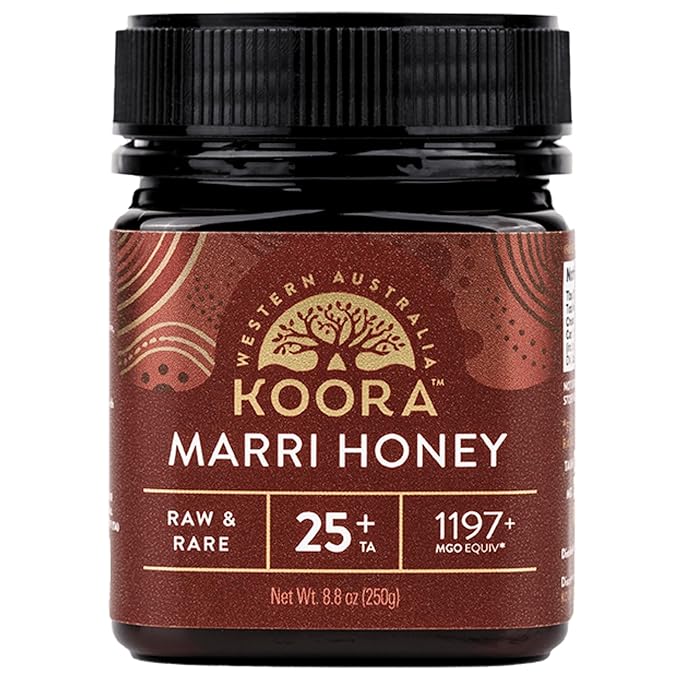 KOORA Marri Honey TA 25+ (MGO 1197+ Manuka Honey Rating Equiv.) Low GI, Medical Grade for Daily