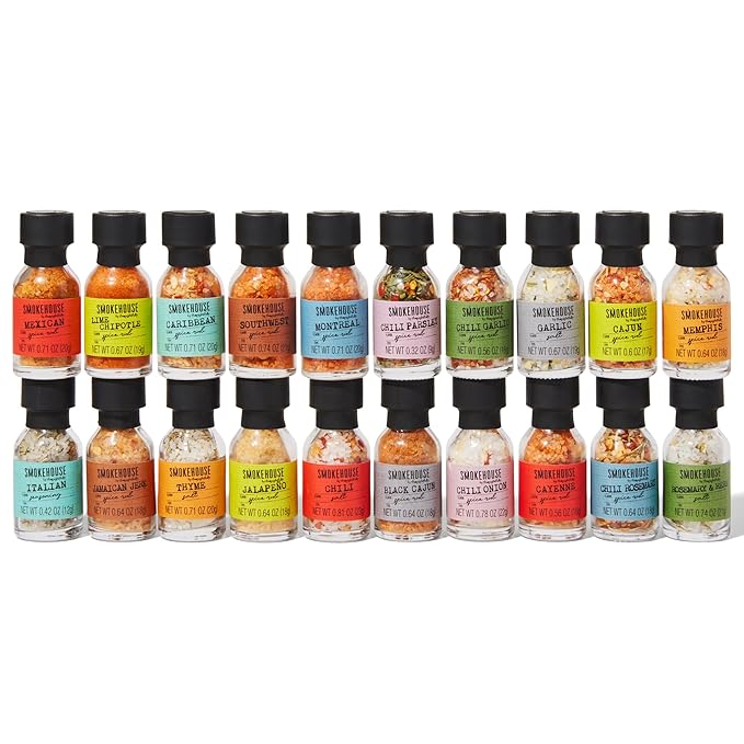 Smokehouse by Thoughtfully Ultimate Grilling Spice Set, Grill Seasoning Gift Set Flavors Include