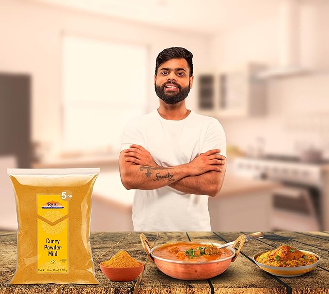 Rani Curry Powder Mild (10-Spice Authentic Indian Blend) 80oz (5lbs) 2.27kg Bulk ~ All Natural |