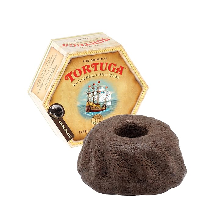 TORTUGA Caribbean Chocolate Rum Cake - 32 oz Rum Cake - The Perfect Premium Gourmet Gift for Gift