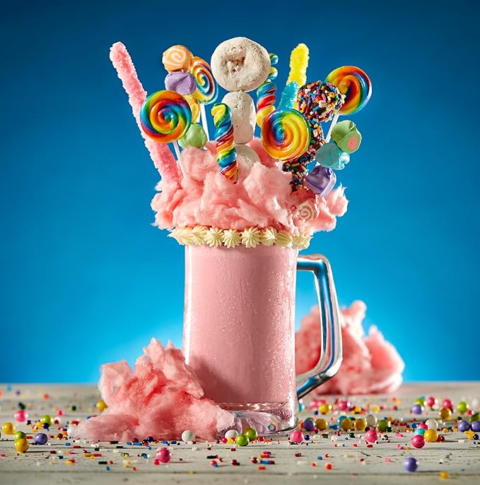 Frostline Pink Cotton Candy Soft Serve Ice Cream Mix, Lactose & Gluten Free- Just Add Water, Dairy