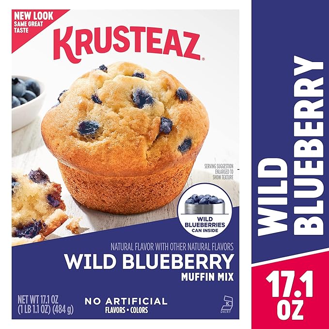 Krusteaz Variety Pack,Cinnamon Swirl Crumb(21 oz),Cranberry Orange Muffin Mix (18.6 oz),Wild
