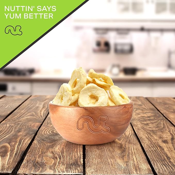 NUT CRAVINGS - Dried Apple Rings Slices, No Sugar Added - Chewy Soft Texture (32oz, 2 LB) Bulk Dry