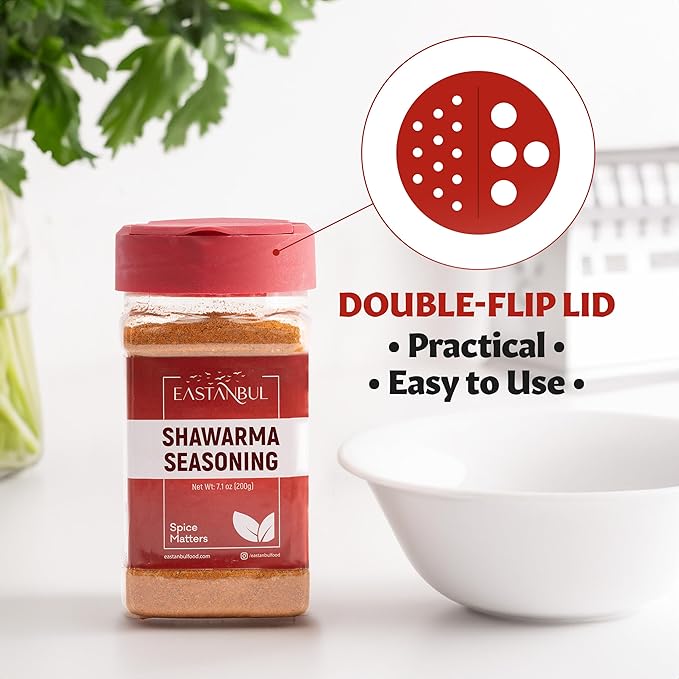 Eastanbul Shawarma Seasoning, 7.1oz, Shawarma Spice Blend, All-in-One Baharat Spice Blend of Middle