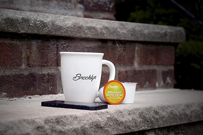 Brooklyn Beans Decaf Coffee Pods, Decaf Breakfast Blend - Compatible with Keurig K Cup Brewers