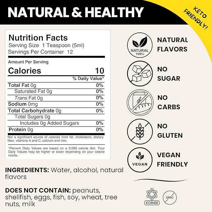 Natural Cake Batter Extract - 2 oz - Water-Soluble - By Harvest Moon Delights - Cake Batter Extract
