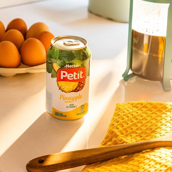 Petit Pineapple Nectar, 330 ml Cans (Pack of 24) ??Refreshing Tropical Fruit Juice Beverage