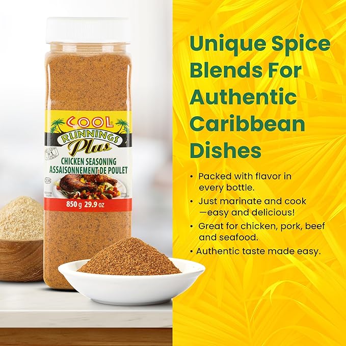 Cool Runnings Chicken Seasoning 850g ??Bold and Savory Blend for Marinating, Roasting, Grilling