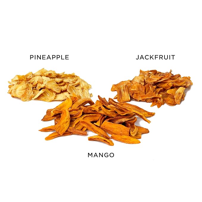 Mavuno Harvest Organic Dried Fruit Variety Pack | Dried Mango, Pineapple, and Jackfruit | Healthy