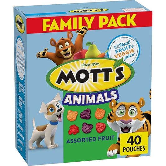 Mott's Fruit Flavored Snacks, Halloween Treats, Animals Assorted Fruit, Gluten Free Snack, Family