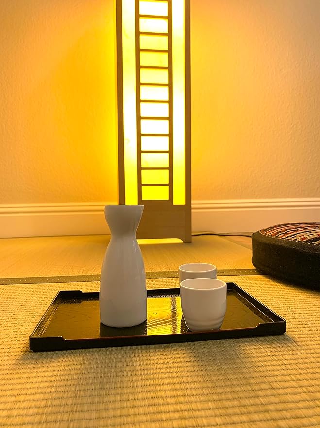 JapanBargain, Porcelain Sake Carafe Sake Bottle for Cold Sake and Hot Sake Microwave Safe (2, 4 oz