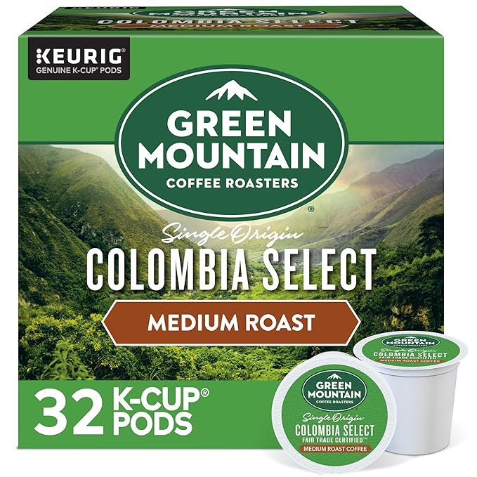 Green Mountain Coffee Roasters Colombia Select Coffee, Keurig Single-Serve K-Cup pods, Medium