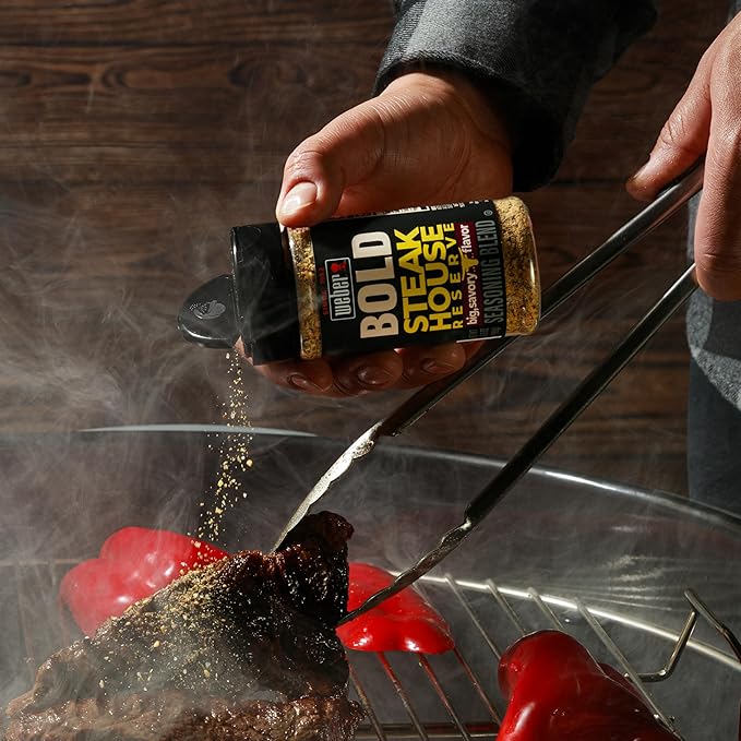 Weber BOLD Steakhouse Reserve Seasoning Blend, 6.9 Ounce Shaker (Pack of 6)