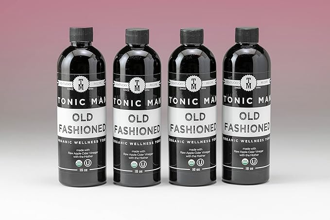 Tonic Man Old Fashioned Organic Wellness Tonic Made with Raw Apple Cider Vinegar Kosher Organic