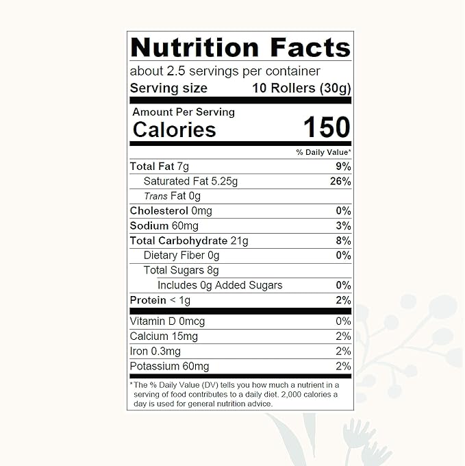 Ava Organics - Coconut Crispy Rollers - Cinnamon (Pack of 4-2.82 oz bags)