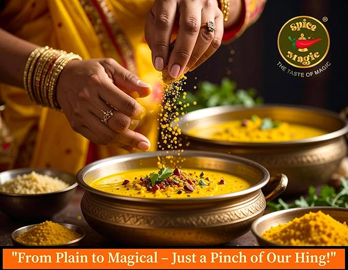 Spice Magic Asafetida Ground (Hing) ~ 100% Pure, Aromatic & Natural I Non-GMO I Indian Origin