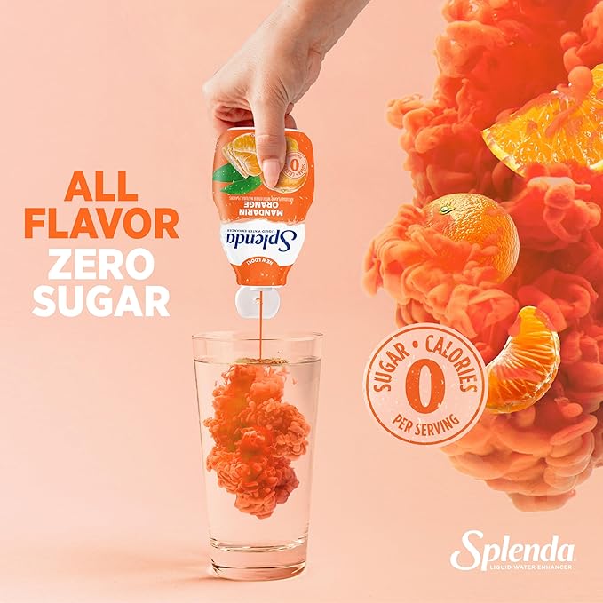 SPLENDA Liquid Water Enhancer Drops, Sugar Free, Zero Calorie, Natural Flavor, Concentrated Drink