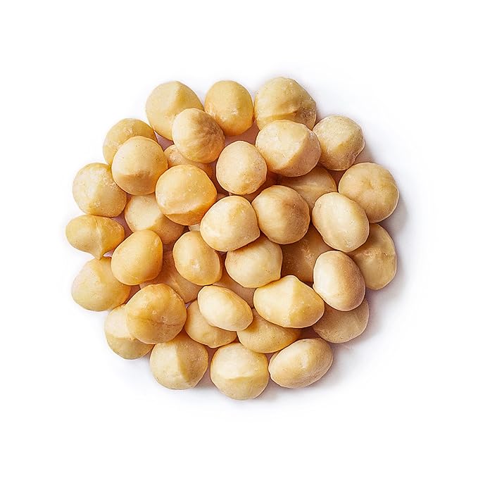 Food to Live Organic Dry Roasted Whole Macadamia Nuts with Himalayan Salt, 8 Ounces – Delicious and