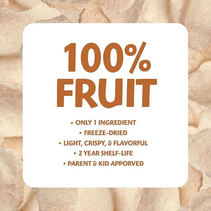 Brothers All Natural Freeze Dried Fruit Crisps, Fuji Apple & Cinnamon, 0.35 Oz (Pack of 24), Made