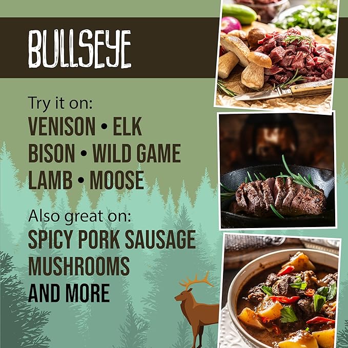 Flavor Seed Bullseye Organic Wild Game Rub - Premium Seasoning for Venison, Elk, Duck, and More