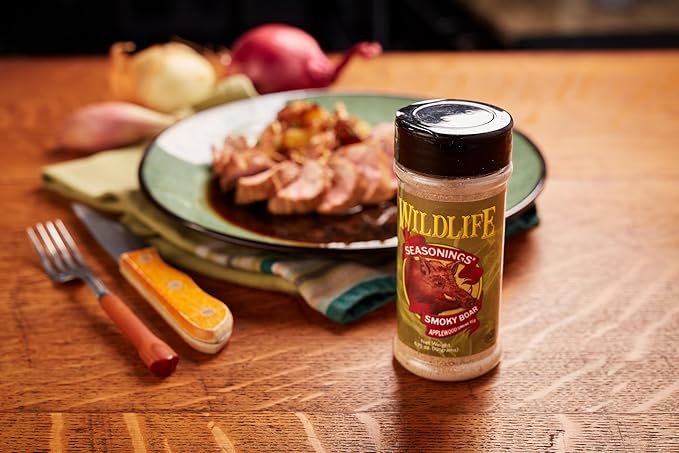 Wildlife Seasonings Smoky Boar Applewood Smoke Rub and Marinade - Sweet and Smoky Grill Seasoning