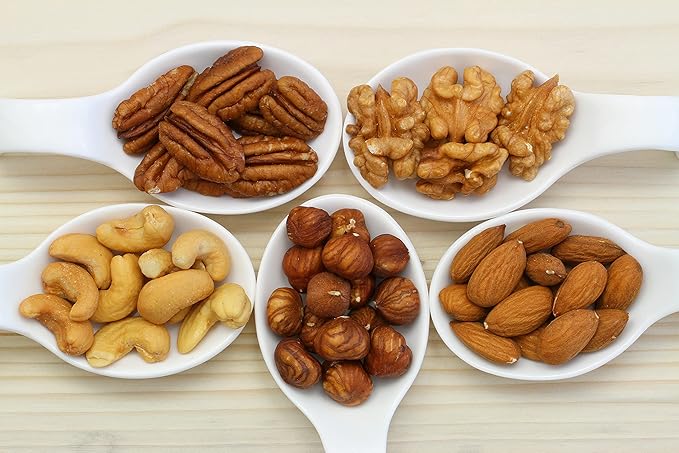 Deluxe Mixed Nuts Raw Natural Unsalted (No Shell) - Compares To Organic Almonds, Walnuts, Cashews