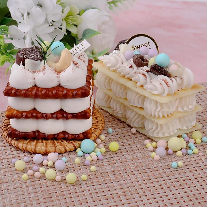 Pastel Pearl Sprinkles Cake Decorations, 6 Sizes Mix 4.6 oz Edible Sugar Sprinkles for Cupcake
