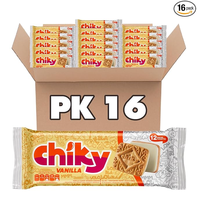 Chiky Vanilla Fudge Cookies, Crunchy & Sweet, Smooth Cream Center, Crispy Texture That Melts In