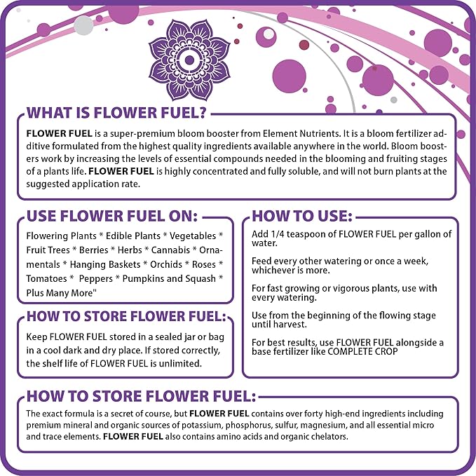 Bloom Booster and Yield Enhancer for Plants - Big, Heavy, Healthy Harvests, for Use in Soil and