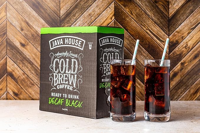 Java House Cold Brew Coffee on Tap – Premium 100% Arabica Decaf – Smooth Decaf with Chocolate &