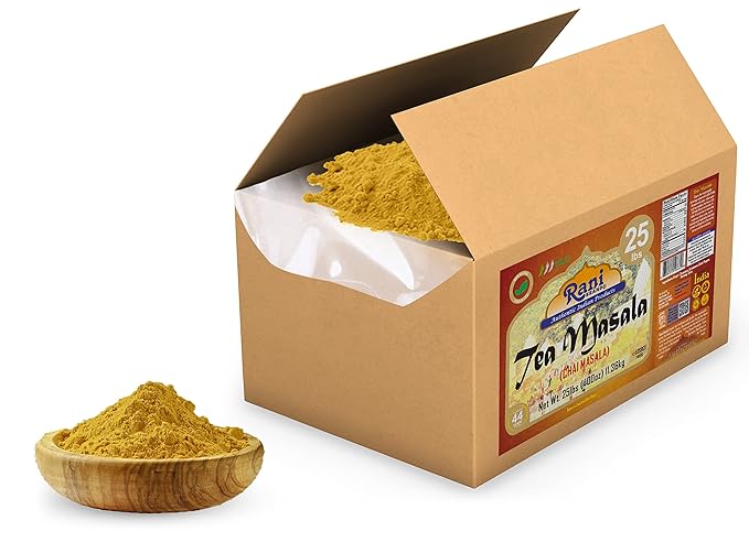 Rani Tea (Chai) Masala Indian Spice Blend 400oz (25lbs) 11.36kg Bulk Box ~ All Natural | Vegan |