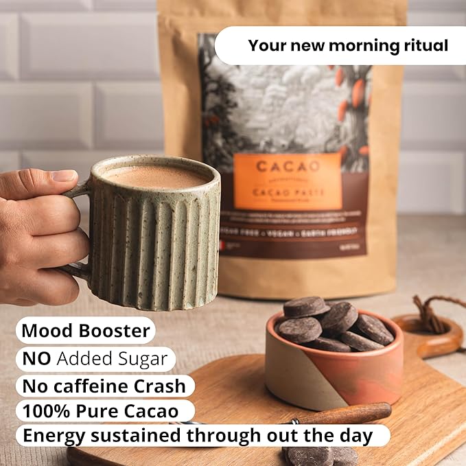 Cacao Adventures Ceremonial Cacao | Sacred Valley Peru 100% Pure Raw Cacao |Dairy Free & Vegan |
