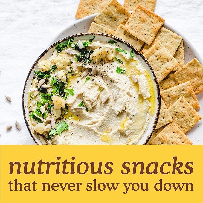Simple Mills Almond Flour Crackers, Family Size, Rosemary & Sea Salt - Gluten Free, Vegan, Healthy