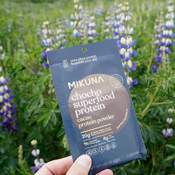 Mikuna Chocho Superfood Protein, Plant-Based Protein Powder, Travel Packs - Vegan, Gluten Free, 3g