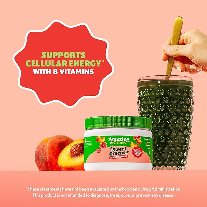 Amazing Grass Sweet Greens and Superfoods Powder for Digestive Health, Greens Powder, Digestive