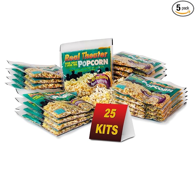 Wabash Valley Farms Popcorn Popping Kits -Less Salt Less Oil, Popcorn Kernels for Popcorn Machine