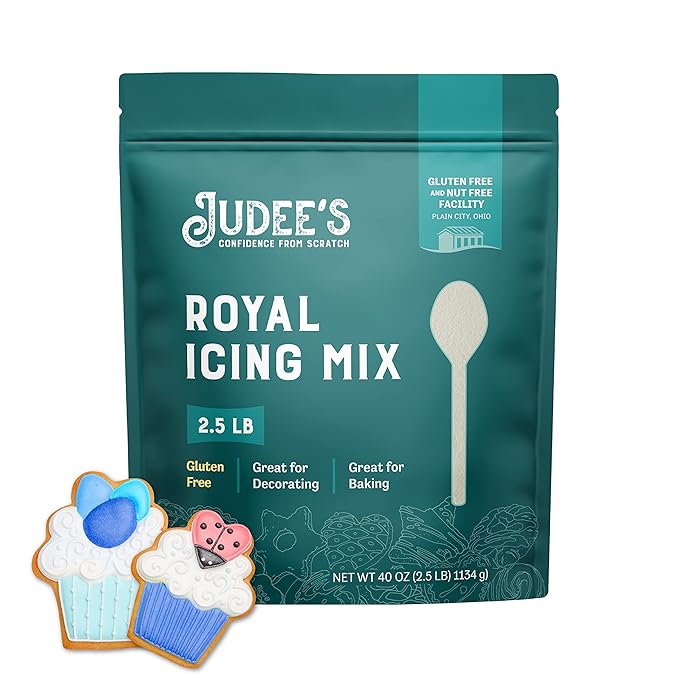 Judee's Royal Icing Mix 2.5 lb - Frost Cookies Like a Professional - For Decorating and Baking