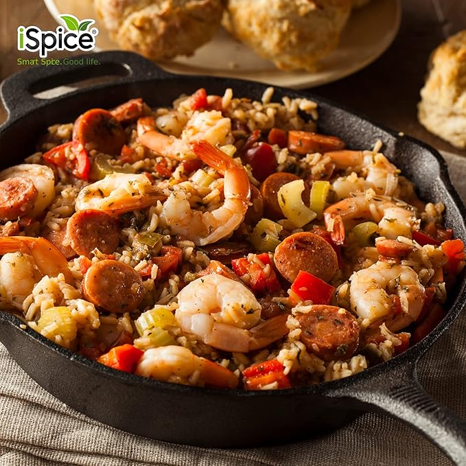 iSpice - Sugar-Free CAJUN SEASONING World Flavor Super Spice Blend | All Natural | Ready to use as