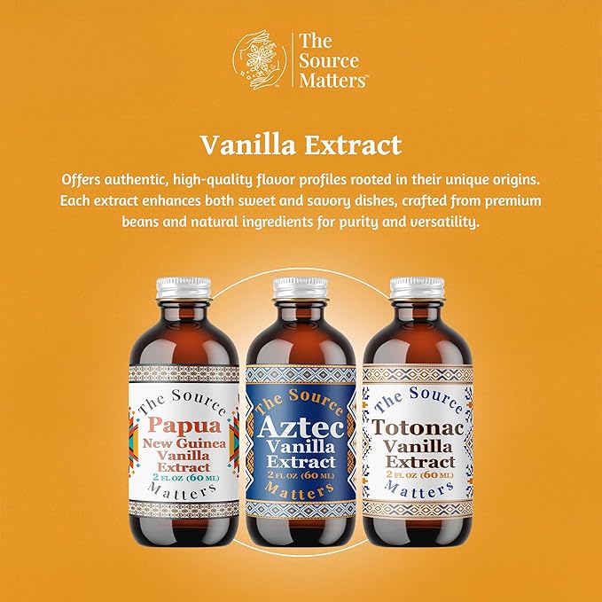 Papua New Guinea Vanilla Extract by The Source Matters | Pure, Authentic Flavor for Baking &