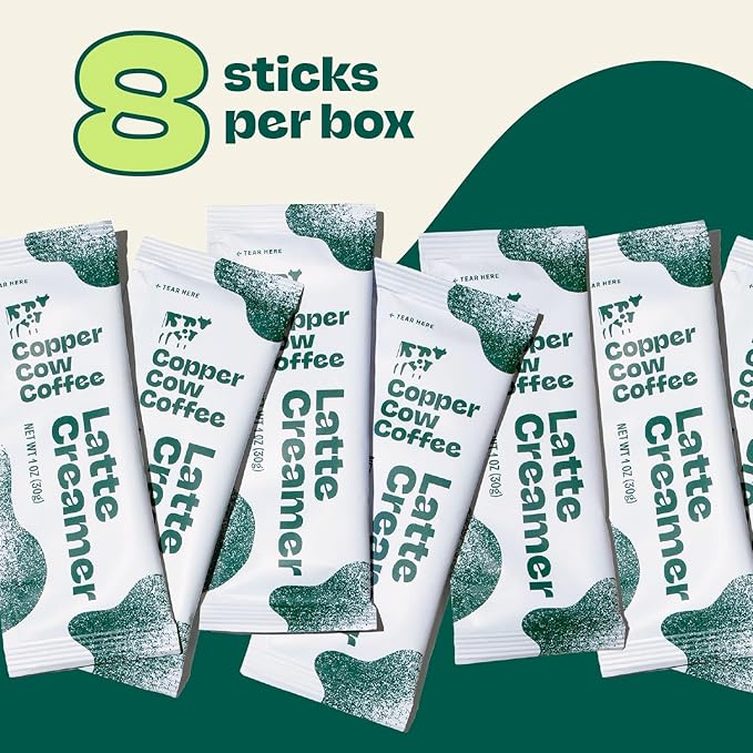 Copper Cow Coffee Sweetened Condensed Milk Coffee Creamer Singles (8 pack) | Vietnamese Inspired