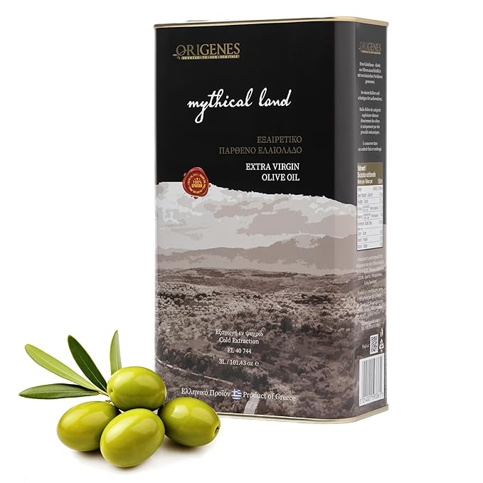 Extra Virgin Olive Oil Tin, Great Taste Cold Pressed, Polyphenol Rich EVOO, KORONEIKI Olive Oil